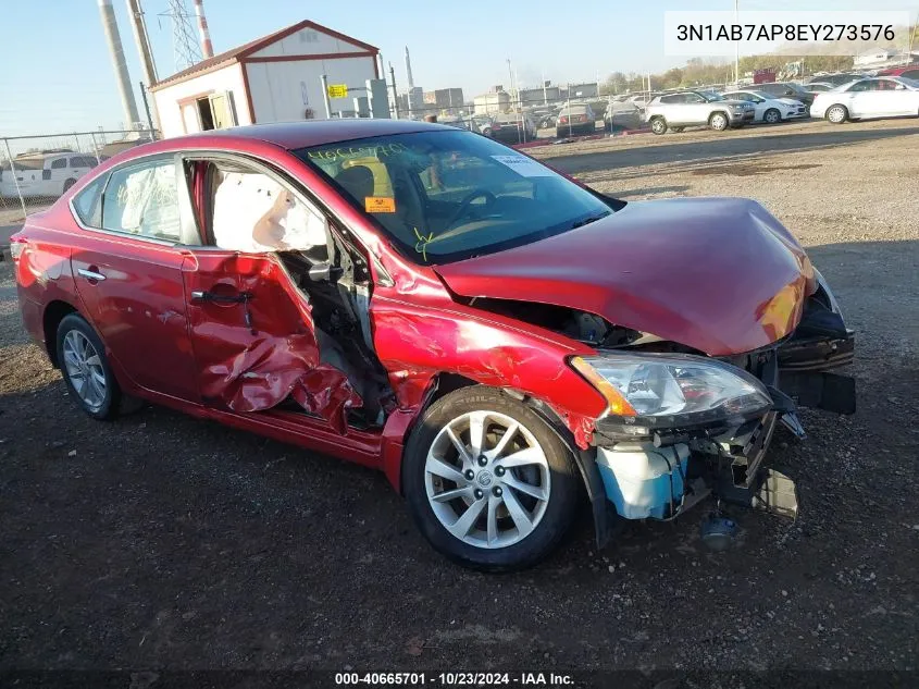 3N1AB7AP8EY273576 2014 Nissan Sentra Sv