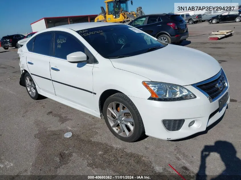 2014 Nissan Sentra Sr VIN: 3N1AB7AP3EY294237 Lot: 40680362