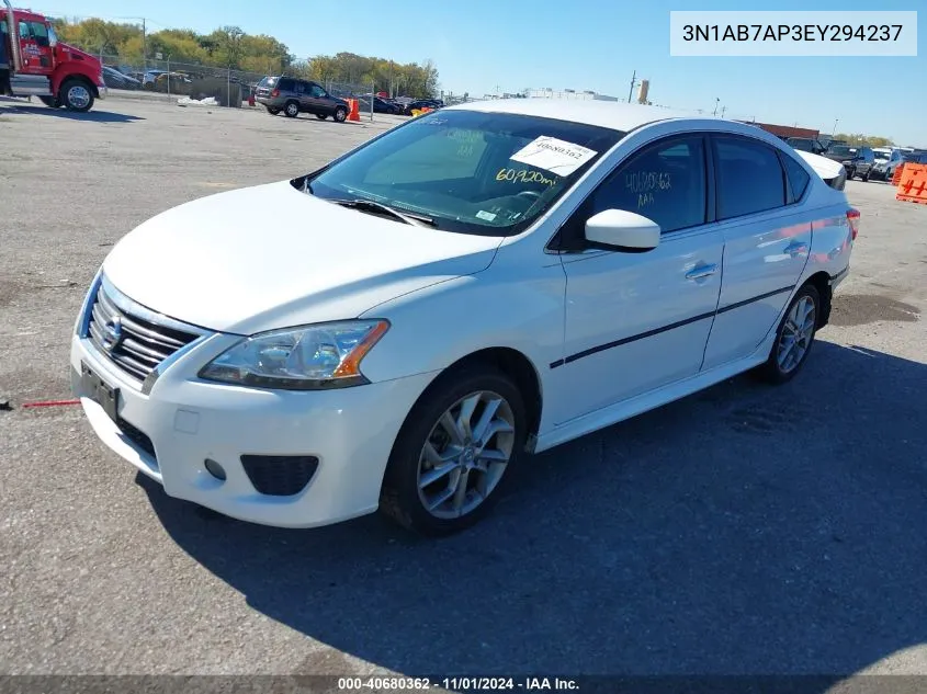 2014 Nissan Sentra Sr VIN: 3N1AB7AP3EY294237 Lot: 40680362