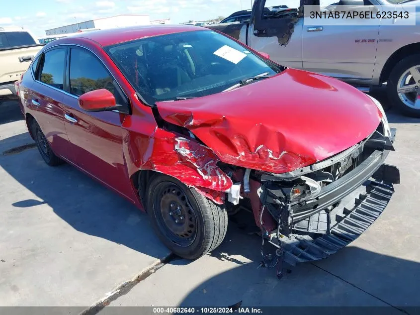 2014 Nissan Sentra S VIN: 3N1AB7AP6EL623543 Lot: 40682640