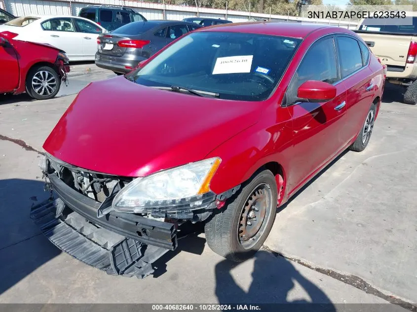 2014 Nissan Sentra S VIN: 3N1AB7AP6EL623543 Lot: 40682640