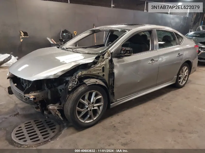 2014 Nissan Sentra Sr VIN: 3N1AB7AP2EL622079 Lot: 40683632