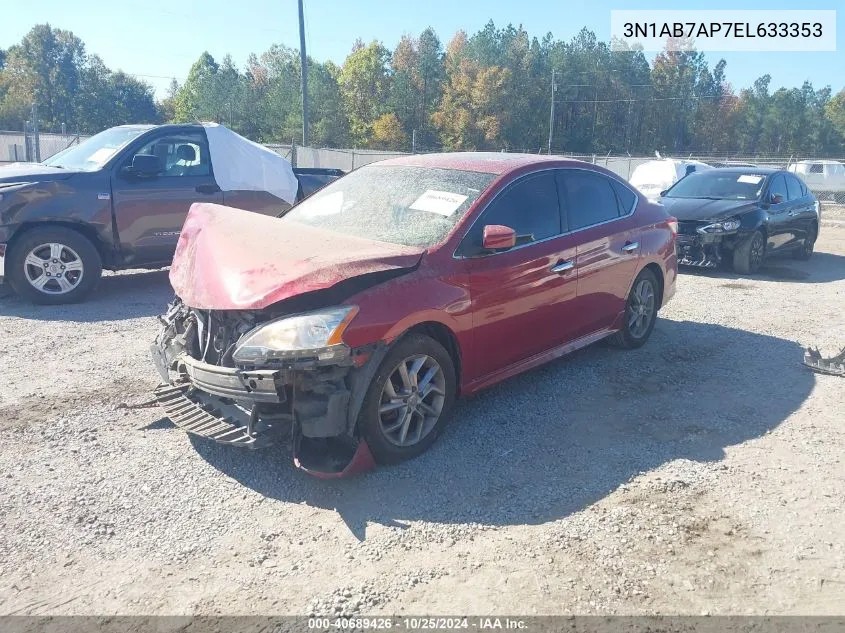 3N1AB7AP7EL633353 2014 Nissan Sentra Sr