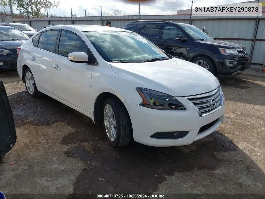 2014 Nissan Sentra Sl VIN: 3N1AB7APXEY290878 Lot: 40713725