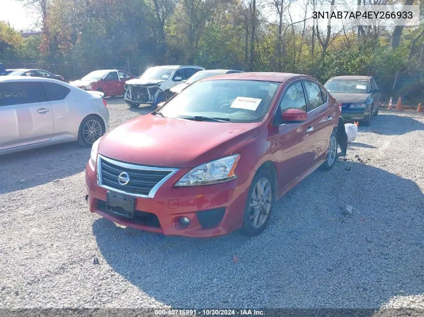 2014 Nissan Sentra Sr VIN: 3N1AB7AP4EY266933 Lot: 40716991