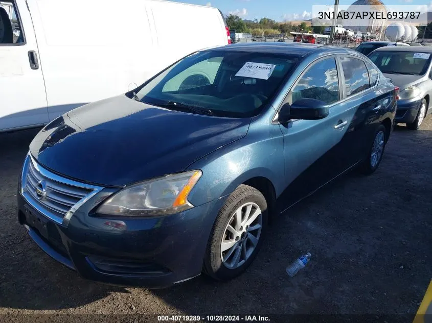 3N1AB7APXEL693787 2014 Nissan Sentra Sv