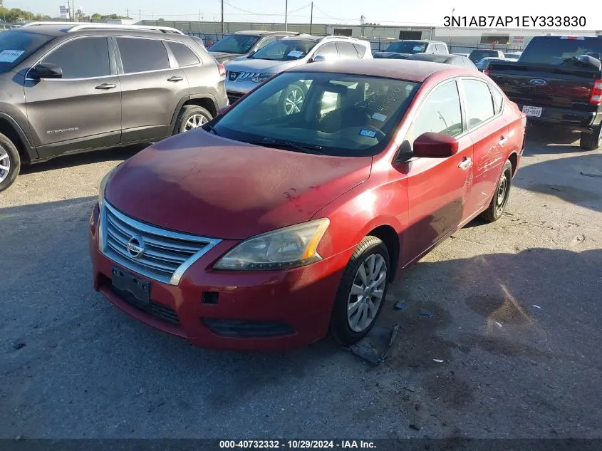 2014 Nissan Sentra S VIN: 3N1AB7AP1EY333830 Lot: 40732332