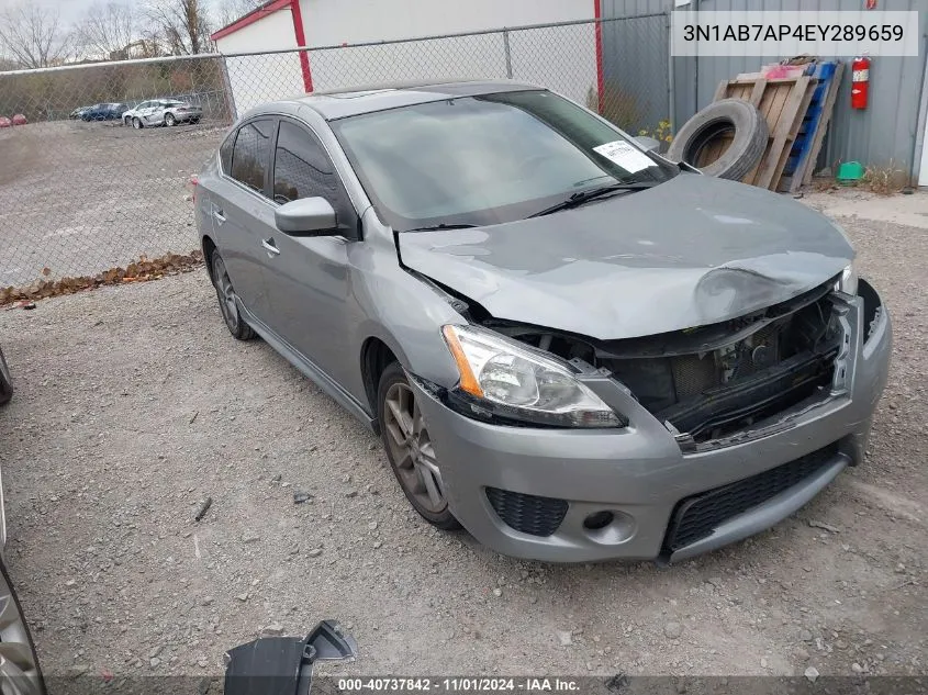 2014 Nissan Sentra Sr VIN: 3N1AB7AP4EY289659 Lot: 40737842