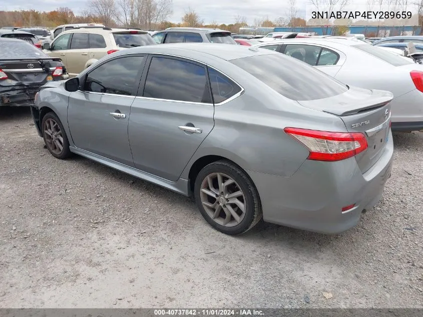 2014 Nissan Sentra Sr VIN: 3N1AB7AP4EY289659 Lot: 40737842