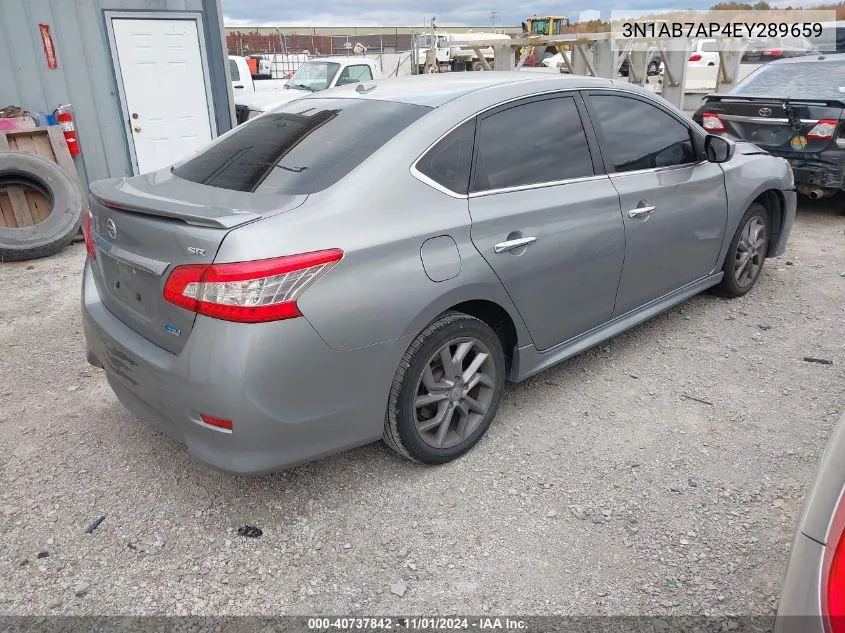 2014 Nissan Sentra Sr VIN: 3N1AB7AP4EY289659 Lot: 40737842