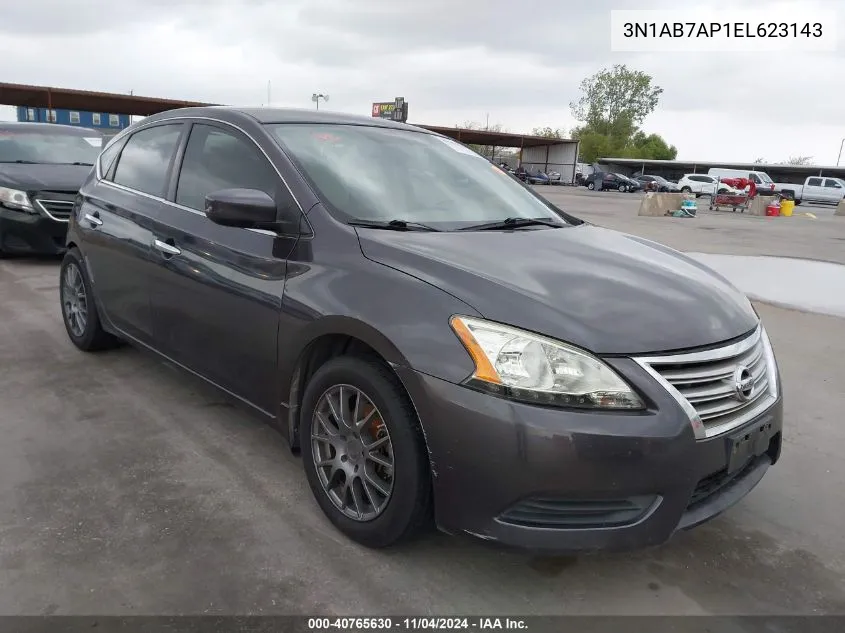 2014 Nissan Sentra S/Sv/Sr/Sl VIN: 3N1AB7AP1EL623143 Lot: 40765630