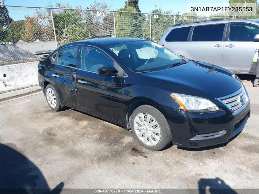 2014 Nissan Sentra Fe+ Sv VIN: 3N1AB7AP1EY285553 Lot: 40770779