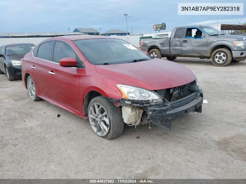 3N1AB7AP9EY282318 2014 Nissan Sentra Sr