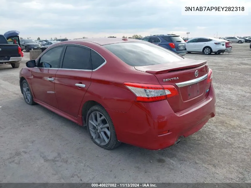 3N1AB7AP9EY282318 2014 Nissan Sentra Sr