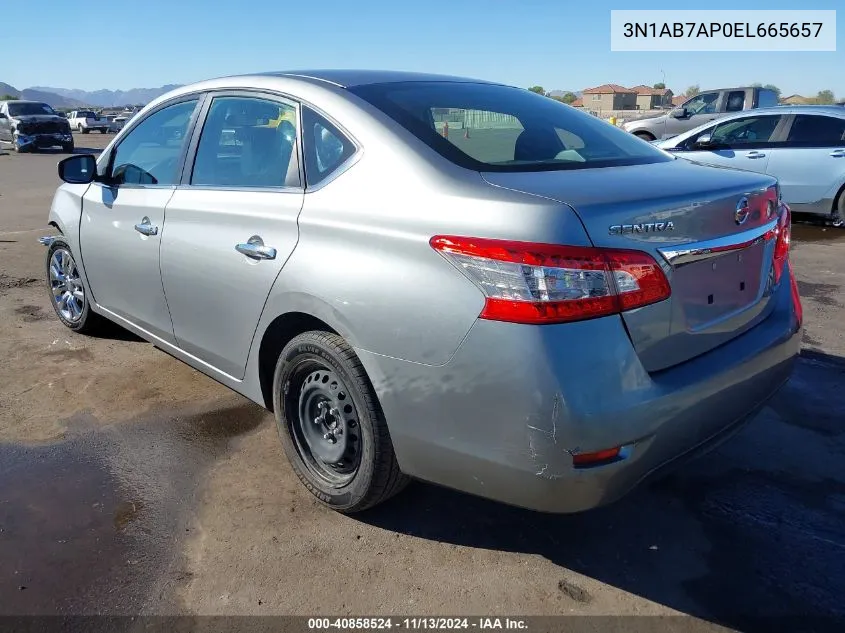 3N1AB7AP0EL665657 2014 Nissan Sentra Fe+ S/Fe+ Sv/S/Sl/Sr/Sv