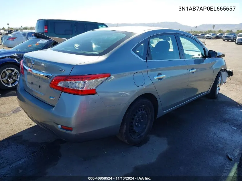 3N1AB7AP0EL665657 2014 Nissan Sentra Fe+ S/Fe+ Sv/S/Sl/Sr/Sv