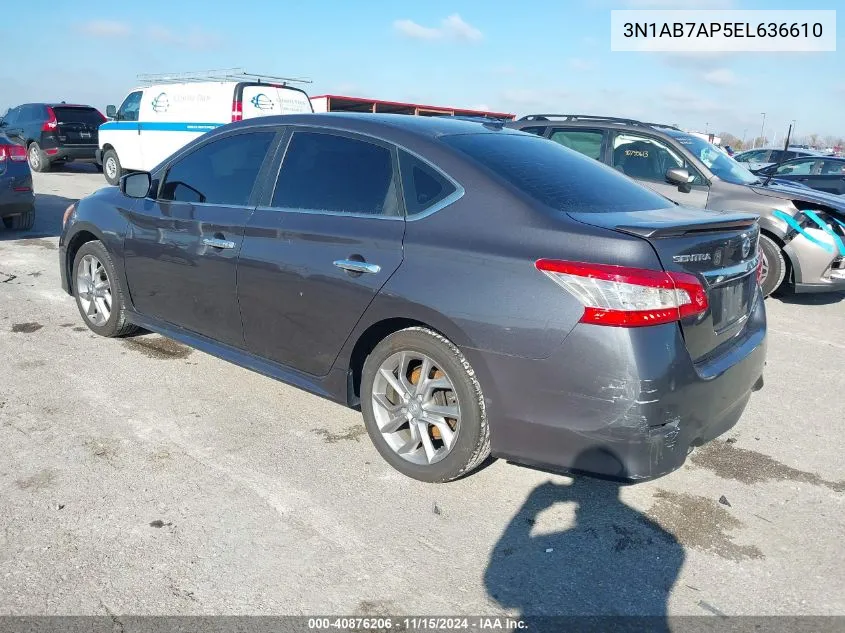 3N1AB7AP5EL636610 2014 Nissan Sentra Sr