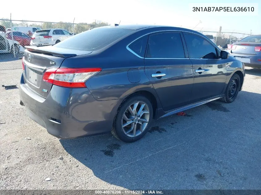 3N1AB7AP5EL636610 2014 Nissan Sentra Sr