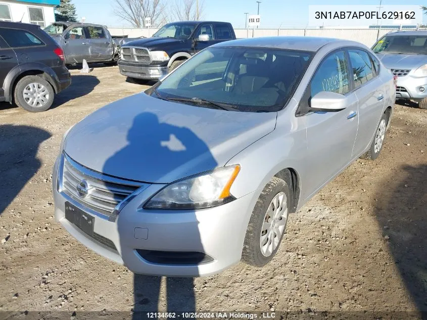 2015 Nissan Sentra VIN: 3N1AB7AP0FL629162 Lot: 12134562