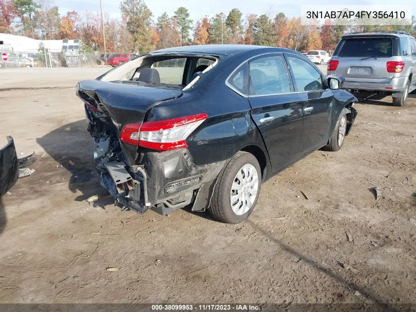 3N1AB7AP4FY356410 2015 Nissan Sentra S