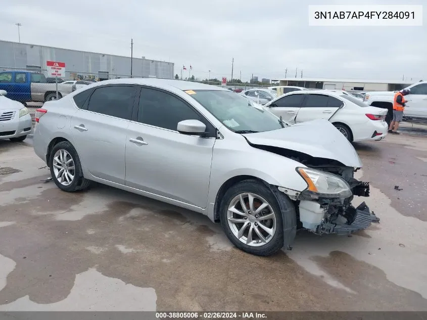 2015 Nissan Sentra S VIN: 3N1AB7AP4FY284091 Lot: 38805006