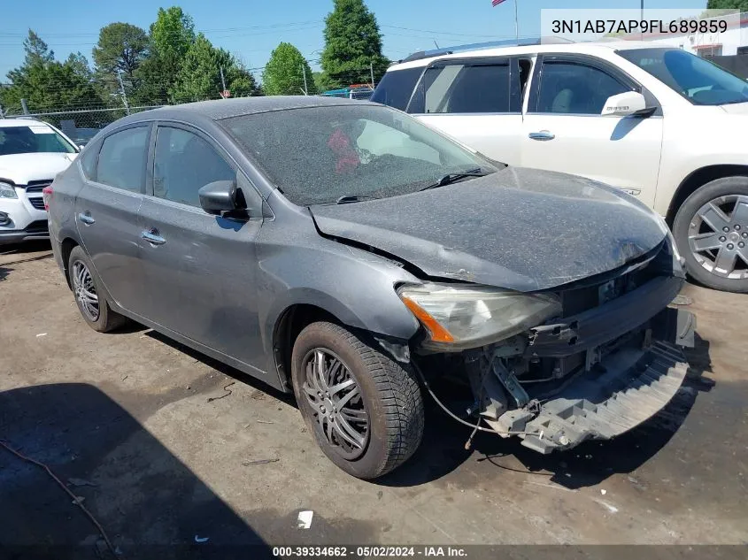 2015 Nissan Sentra Sv VIN: 3N1AB7AP9FL689859 Lot: 39334662