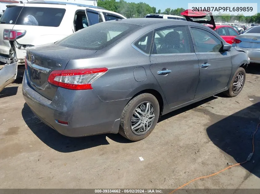 2015 Nissan Sentra Sv VIN: 3N1AB7AP9FL689859 Lot: 39334662