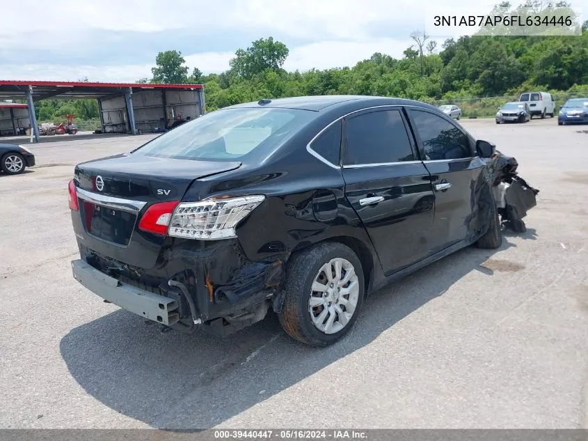 2015 Nissan Sentra Fe+ S/S/Sl/Sr/Sv VIN: 3N1AB7AP6FL634446 Lot: 39440447