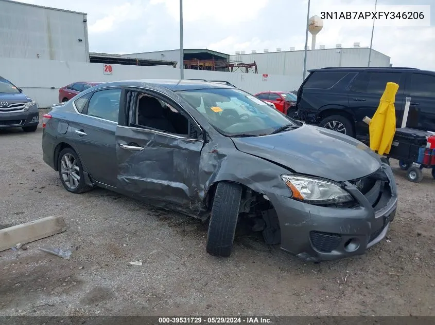 3N1AB7APXFY346206 2015 Nissan Sentra Sr