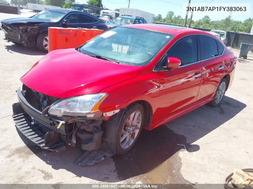 3N1AB7AP1FY383063 2015 Nissan Sentra Sr