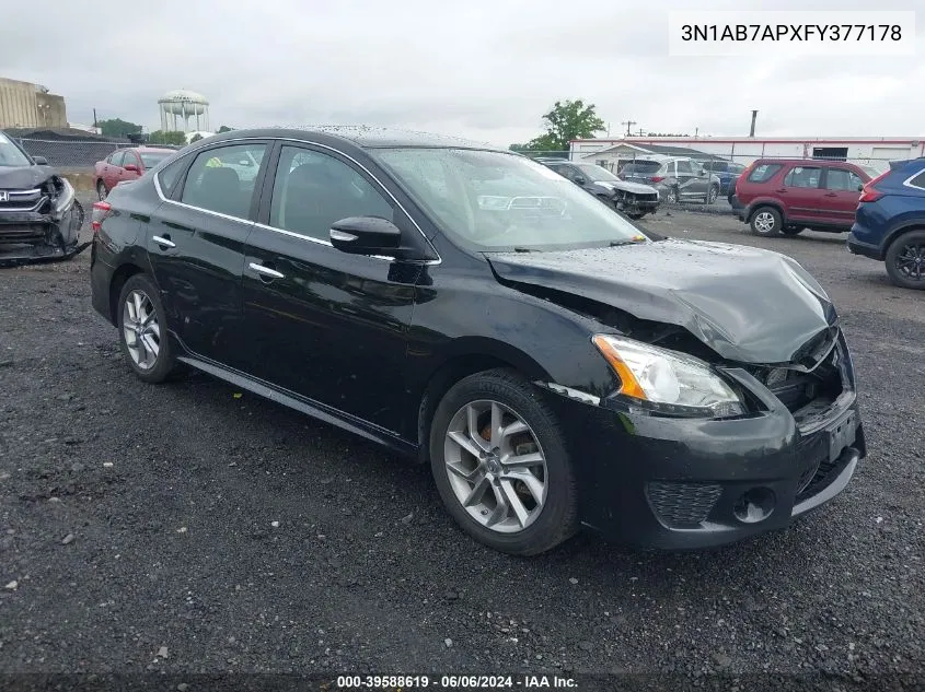 2015 Nissan Sentra Sr VIN: 3N1AB7APXFY377178 Lot: 39588619