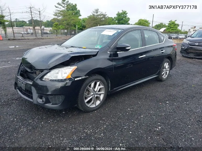 3N1AB7APXFY377178 2015 Nissan Sentra Sr