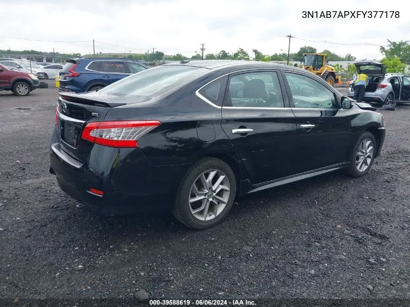 3N1AB7APXFY377178 2015 Nissan Sentra Sr