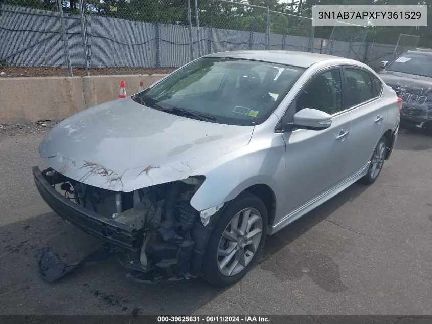 3N1AB7APXFY361529 2015 Nissan Sentra Sr