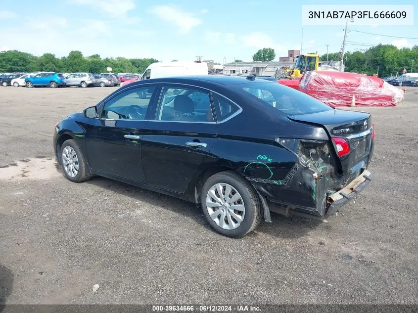 2015 Nissan Sentra Sv VIN: 3N1AB7AP3FL666609 Lot: 39634666