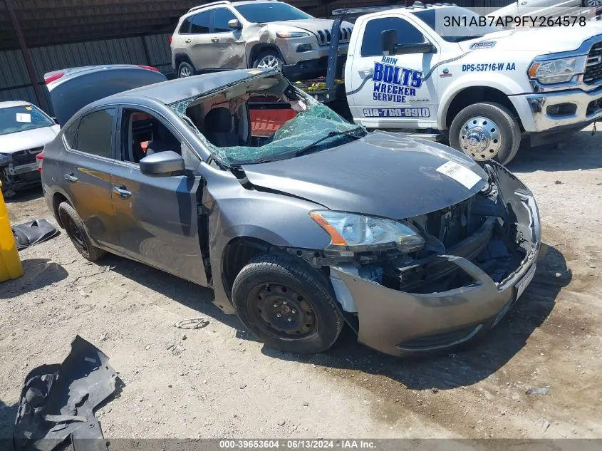 3N1AB7AP9FY264578 2015 Nissan Sentra Fe+ S/S/Sl/Sr/Sv