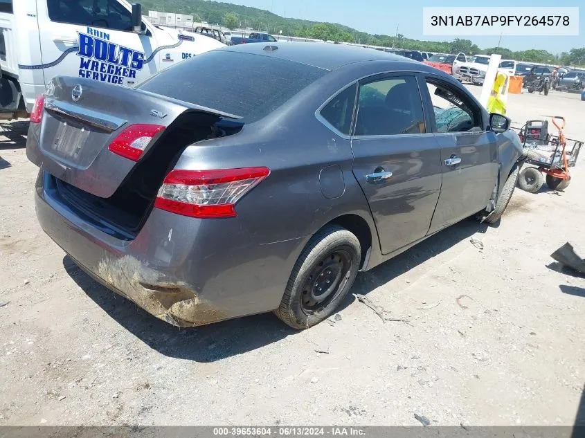 3N1AB7AP9FY264578 2015 Nissan Sentra Fe+ S/S/Sl/Sr/Sv