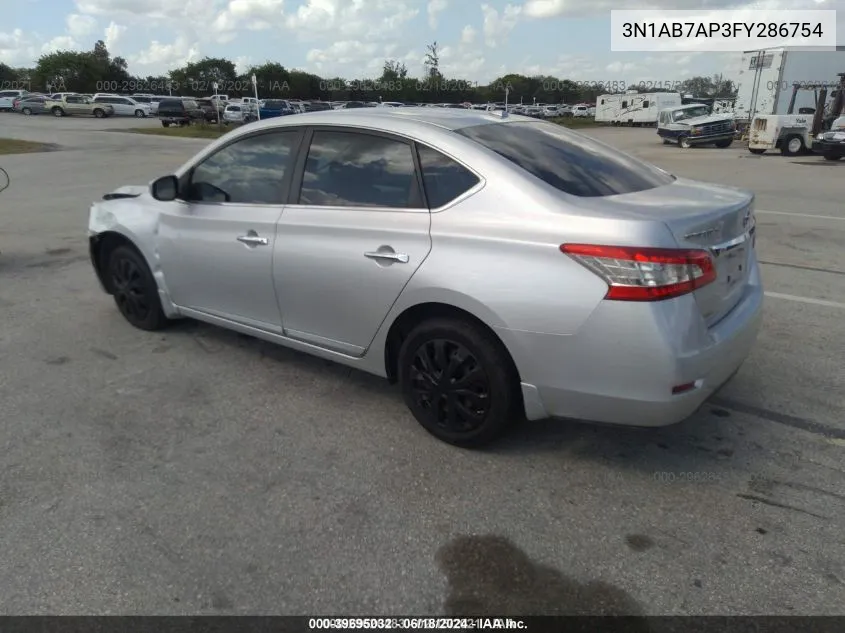 3N1AB7AP3FY286754 2015 Nissan Sentra Sv