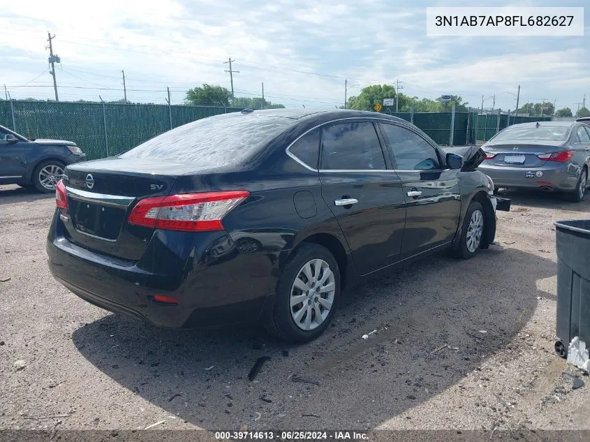 2015 Nissan Sentra Sv VIN: 3N1AB7AP8FL682627 Lot: 39714613