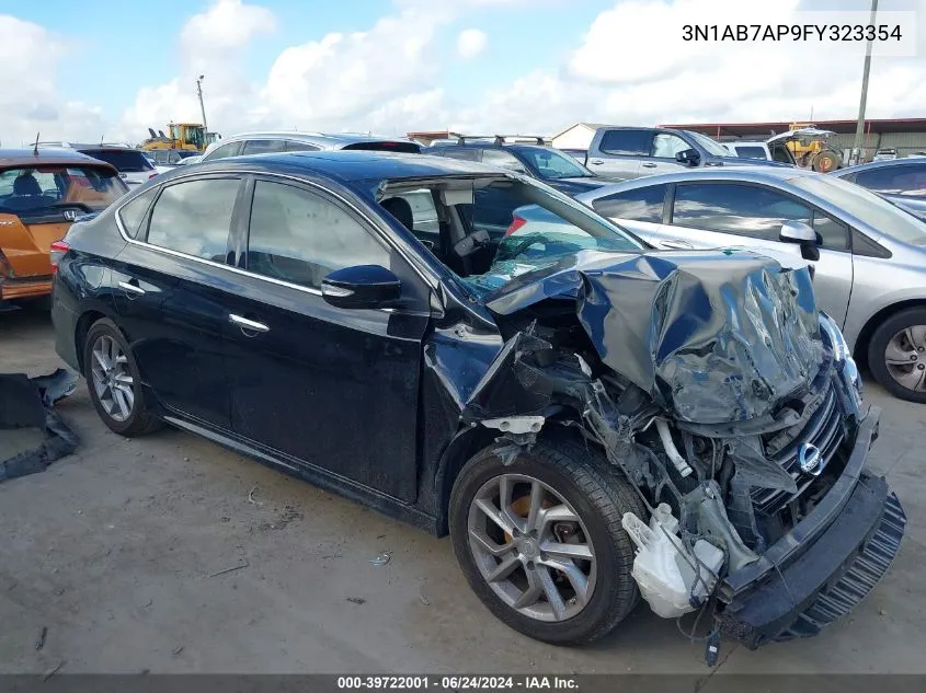 2015 Nissan Sentra Sr VIN: 3N1AB7AP9FY323354 Lot: 39722001