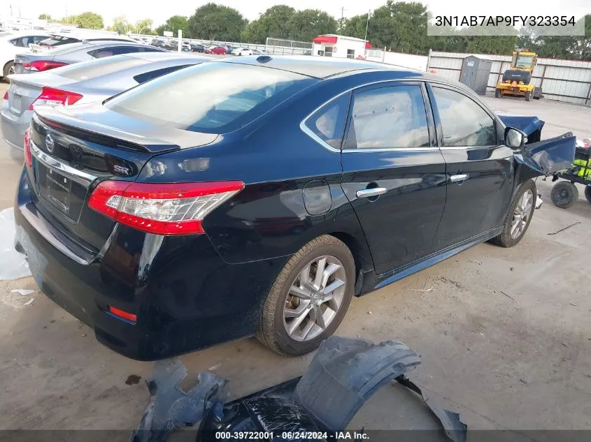 2015 Nissan Sentra Sr VIN: 3N1AB7AP9FY323354 Lot: 39722001