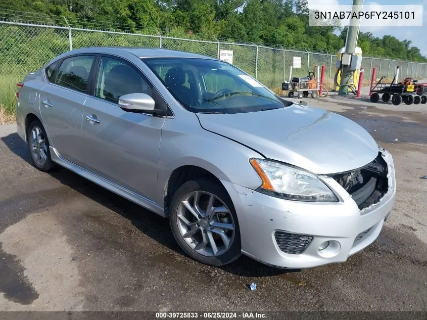 2015 Nissan Sentra Sr VIN: 3N1AB7AP6FY245101 Lot: 39725833