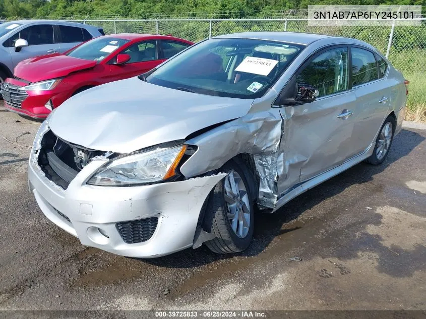 3N1AB7AP6FY245101 2015 Nissan Sentra Sr