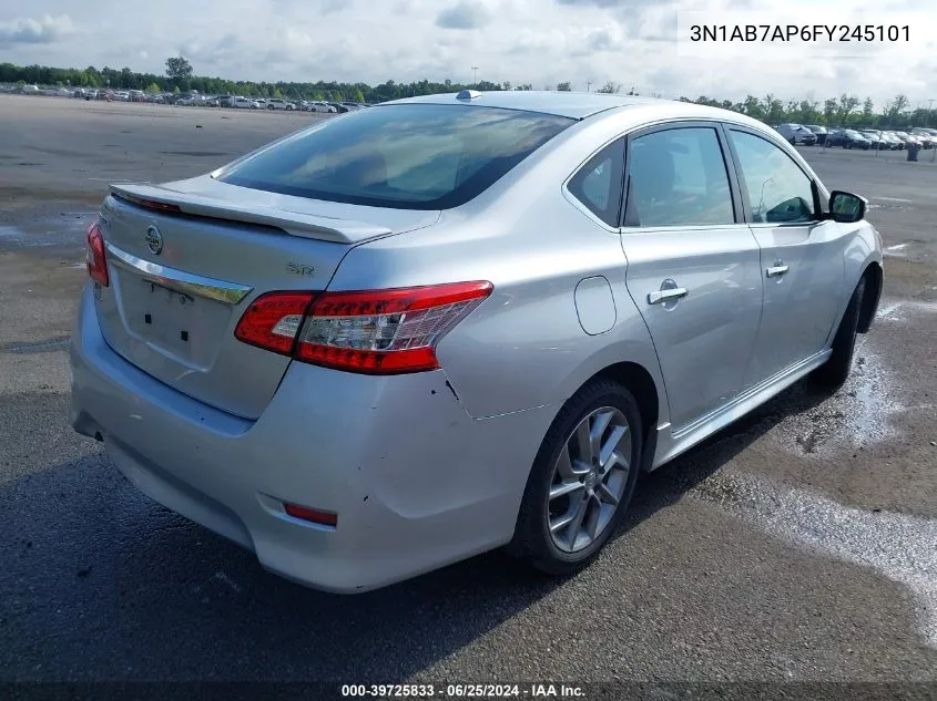 2015 Nissan Sentra Sr VIN: 3N1AB7AP6FY245101 Lot: 39725833