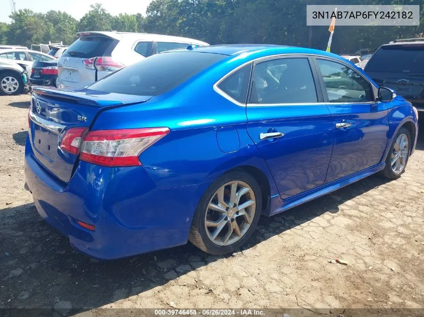 2015 Nissan Sentra Sr VIN: 3N1AB7AP6FY242182 Lot: 39746458