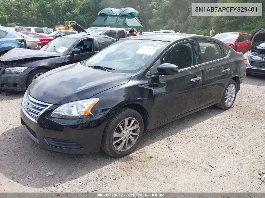 2015 Nissan Sentra Sv VIN: 3N1AB7AP0FY329401 Lot: 39778672