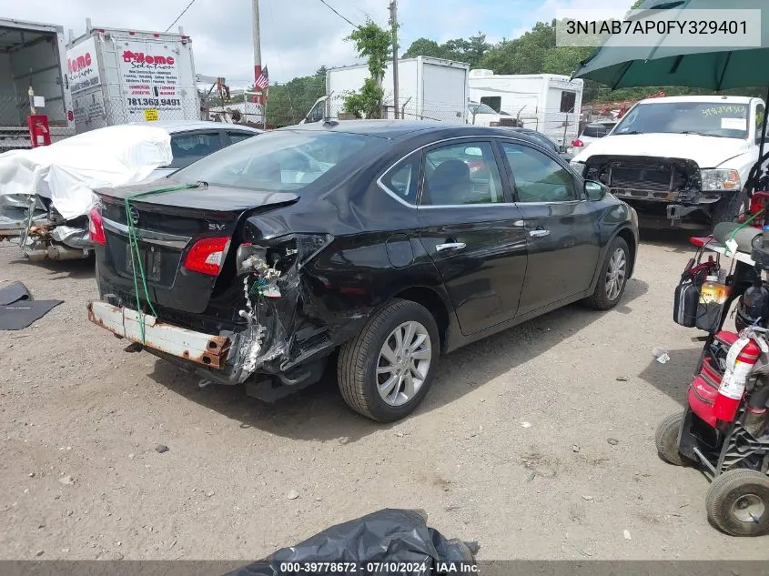 2015 Nissan Sentra Sv VIN: 3N1AB7AP0FY329401 Lot: 39778672