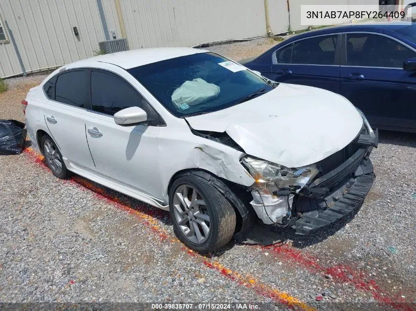 2015 Nissan Sentra Sr VIN: 3N1AB7AP8FY264409 Lot: 39835707