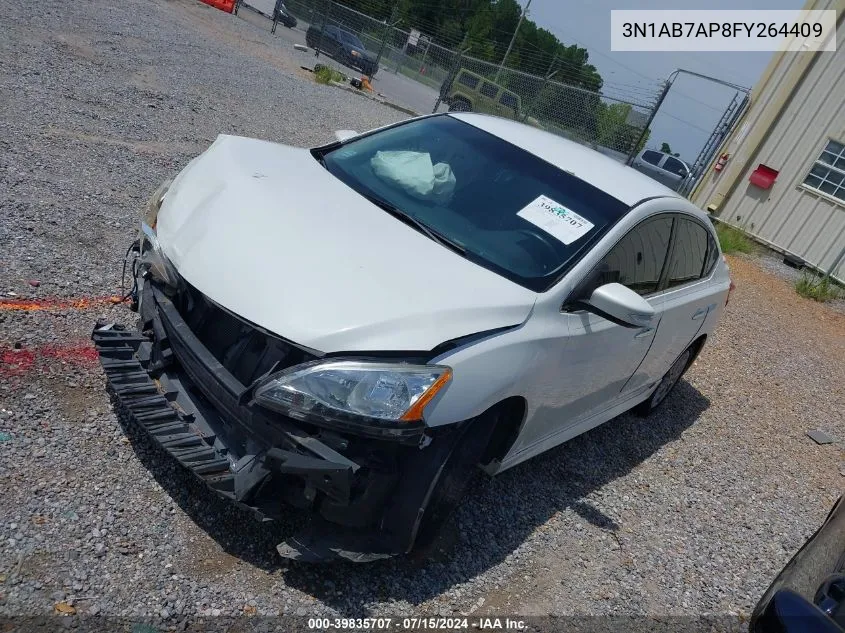 2015 Nissan Sentra Sr VIN: 3N1AB7AP8FY264409 Lot: 39835707