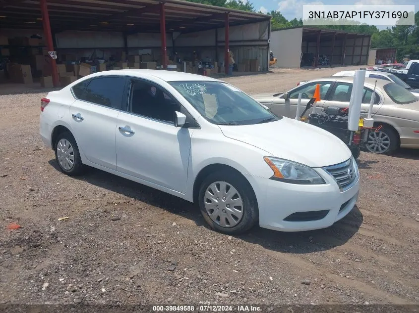 3N1AB7AP1FY371690 2015 Nissan Sentra S